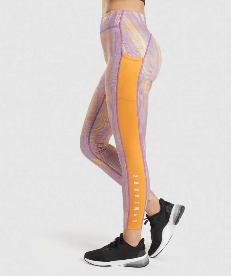 Gymshark Sport Leggings Damen Mehrfarbig | AT-82-COAU