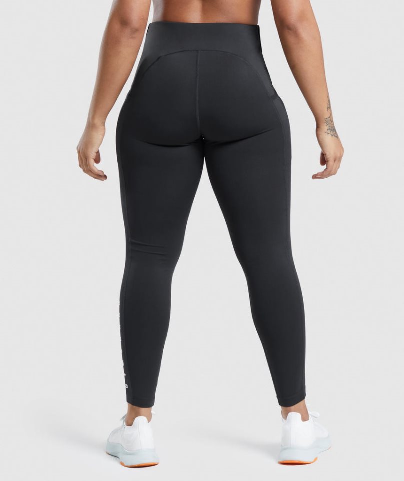 Gymshark Sport Leggings Damen Schwarz | AT-03-HLVS