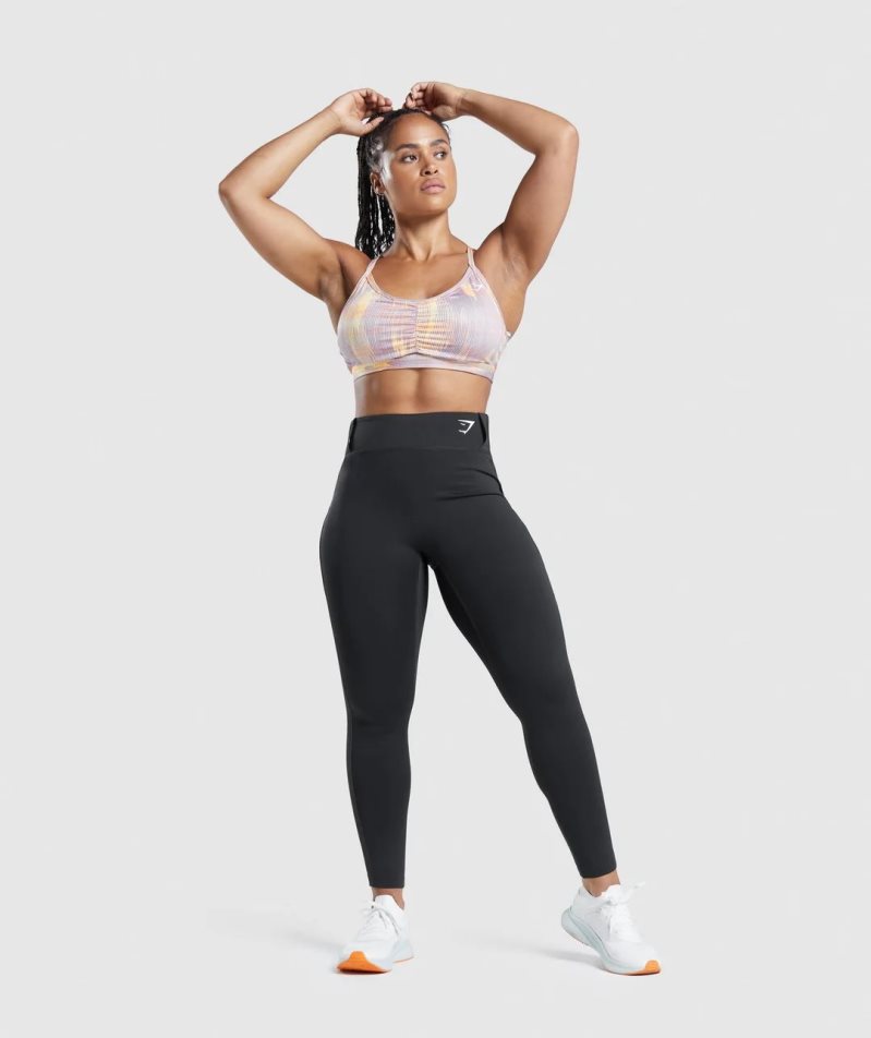 Gymshark Sport Leggings Damen Schwarz | AT-03-HLVS