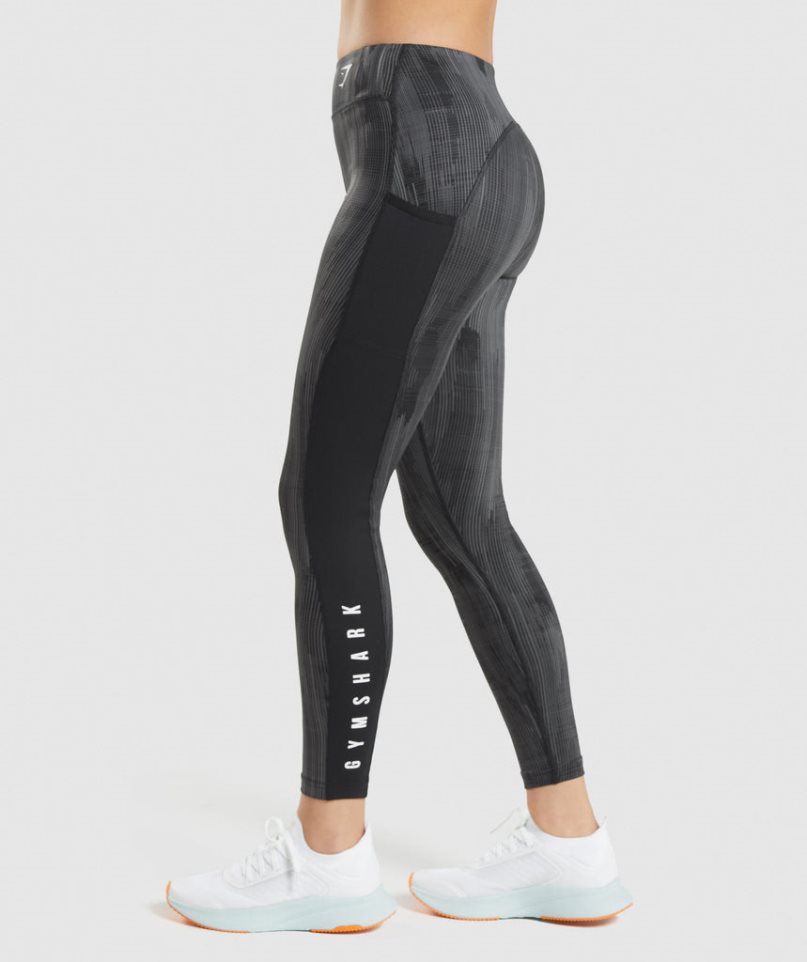 Gymshark Sport Leggings Damen Schwarz | AT-76-DTPF