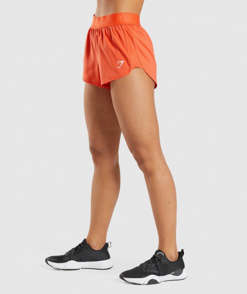 Gymshark Sport Loose Fit Kurze Hose Damen Orange | AT-26-KOJW