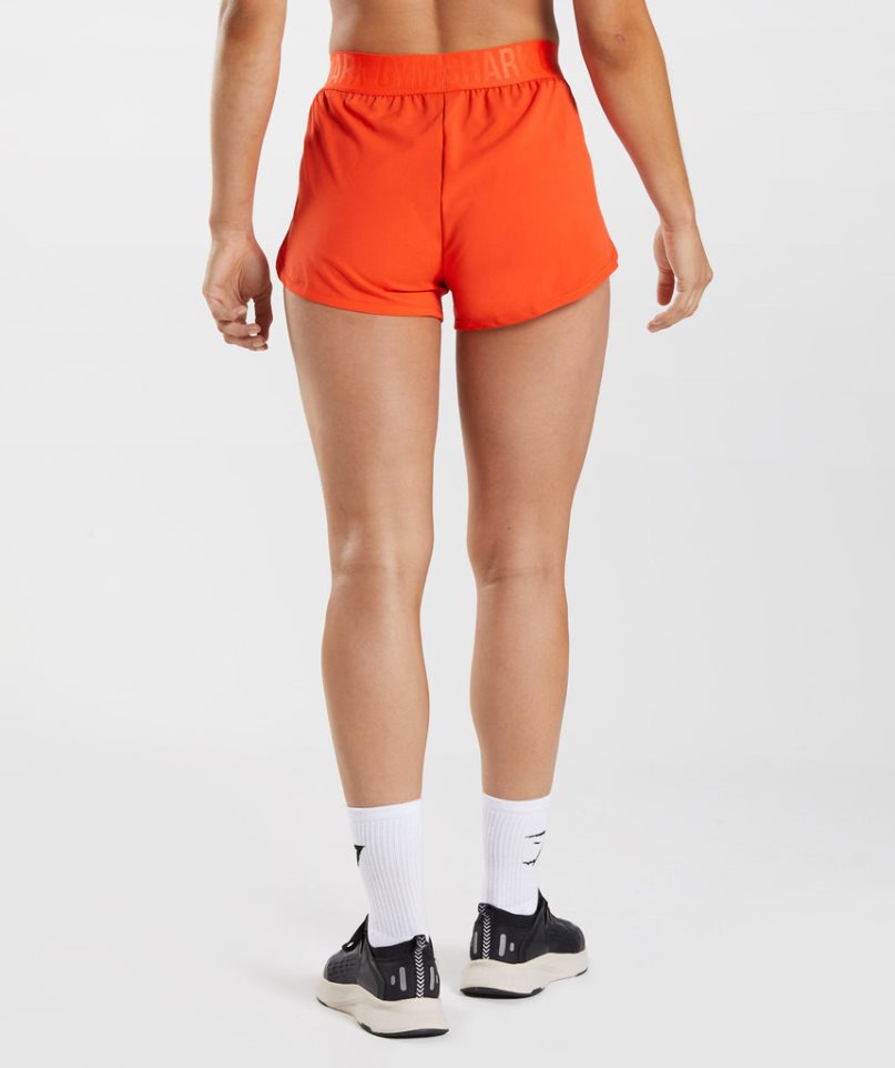 Gymshark Sport Loose Fit Kurze Hose Damen Orange | AT-37-DNTH