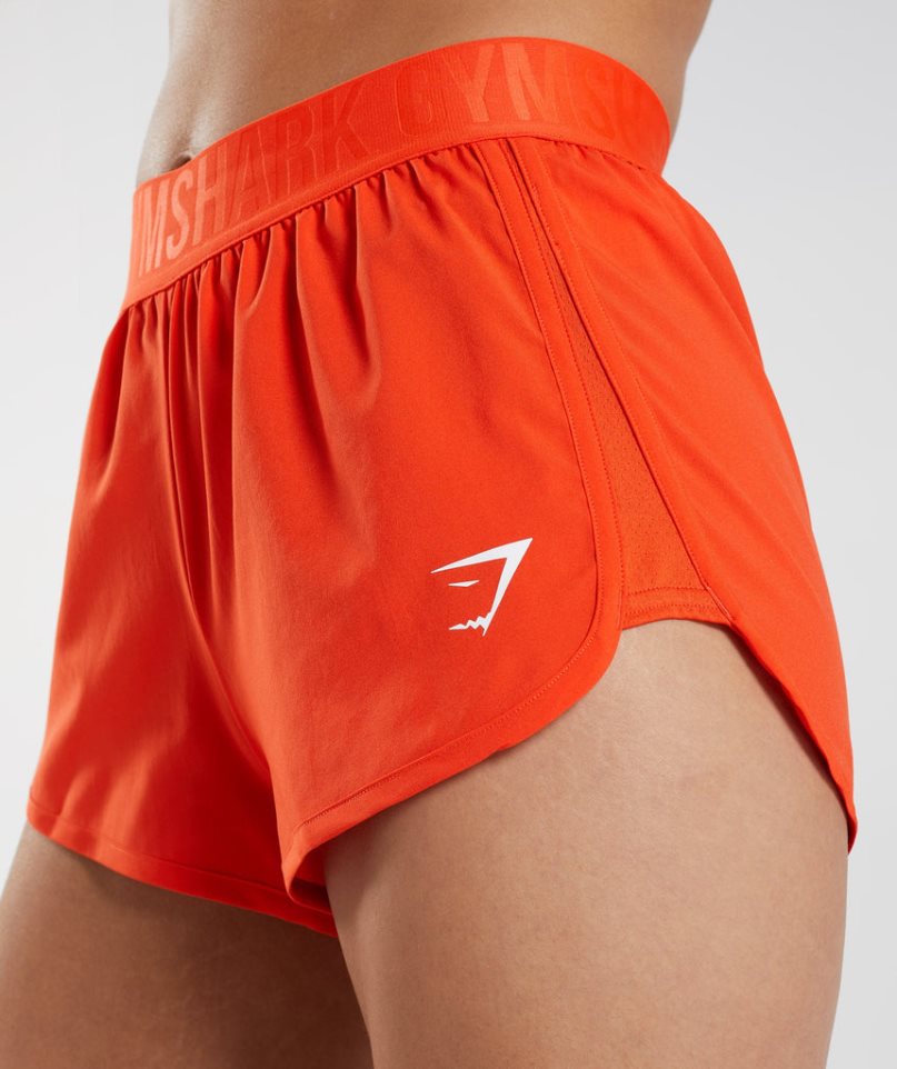 Gymshark Sport Loose Fit Kurze Hose Damen Orange | AT-37-DNTH