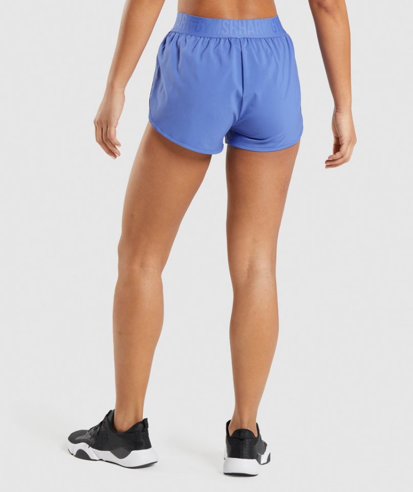 Gymshark Sport Loose Fit Kurze Hose Damen Blau | AT-49-KZTW