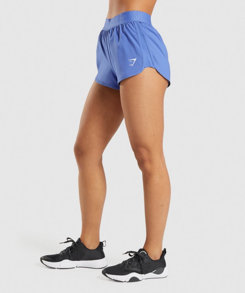 Gymshark Sport Loose Fit Kurze Hose Damen Blau | AT-49-KZTW