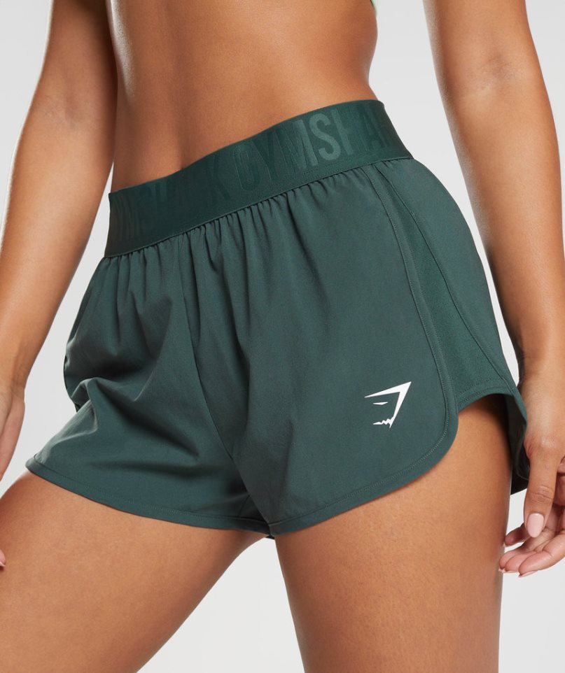 Gymshark Sport Loose Fit Kurze Hose Damen Grün | AT-73-OAKY