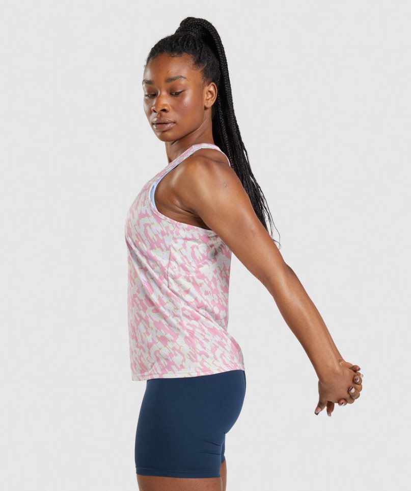 Gymshark Sport Muskelshirt Damen Rosa | AT-14-XDRM