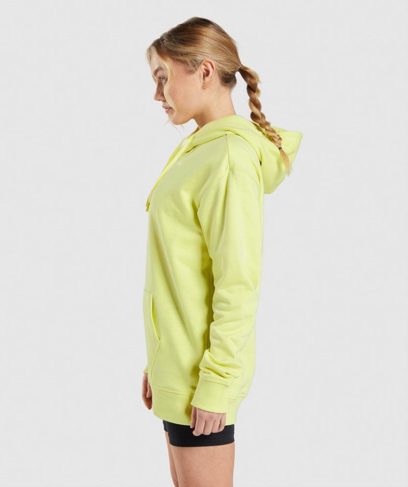 Gymshark Sport Oversized Hoodie Damen Gelb | AT-27-ALHS