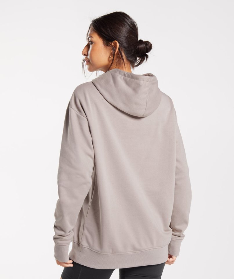 Gymshark Sport Oversized Hoodie Damen Grau | AT-23-GCLE