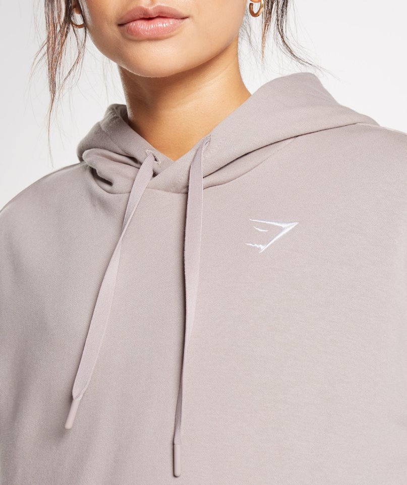 Gymshark Sport Oversized Hoodie Damen Grau | AT-23-GCLE