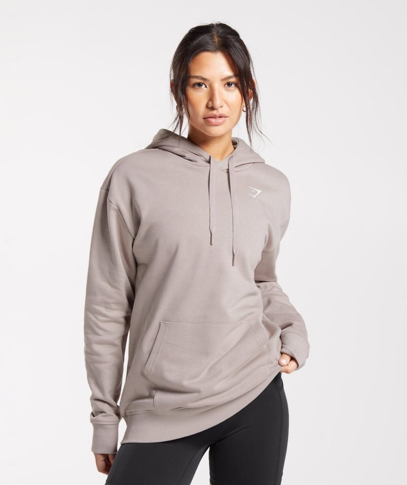 Gymshark Sport Oversized Hoodie Damen Grau | AT-23-GCLE