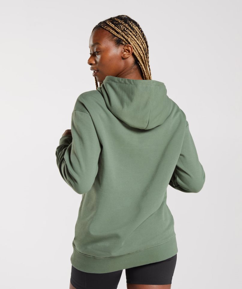 Gymshark Sport Oversized Hoodie Damen Grün | AT-53-ZYOQ