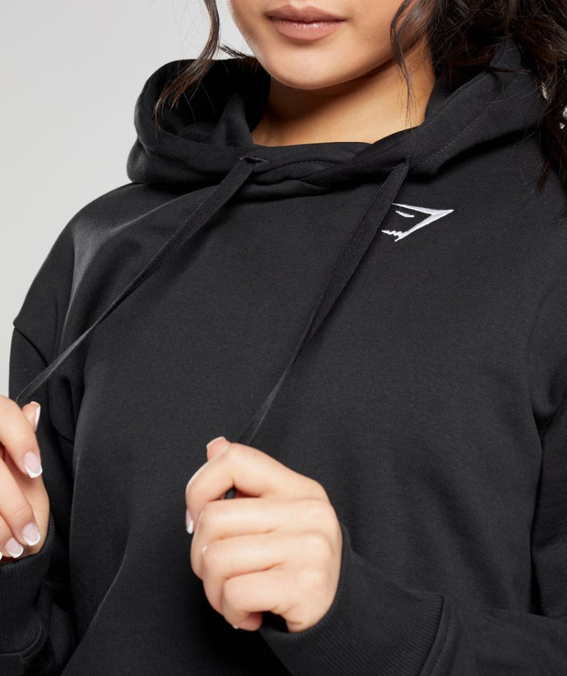 Gymshark Sport Oversized Hoodie Damen Schwarz | AT-38-YUOM