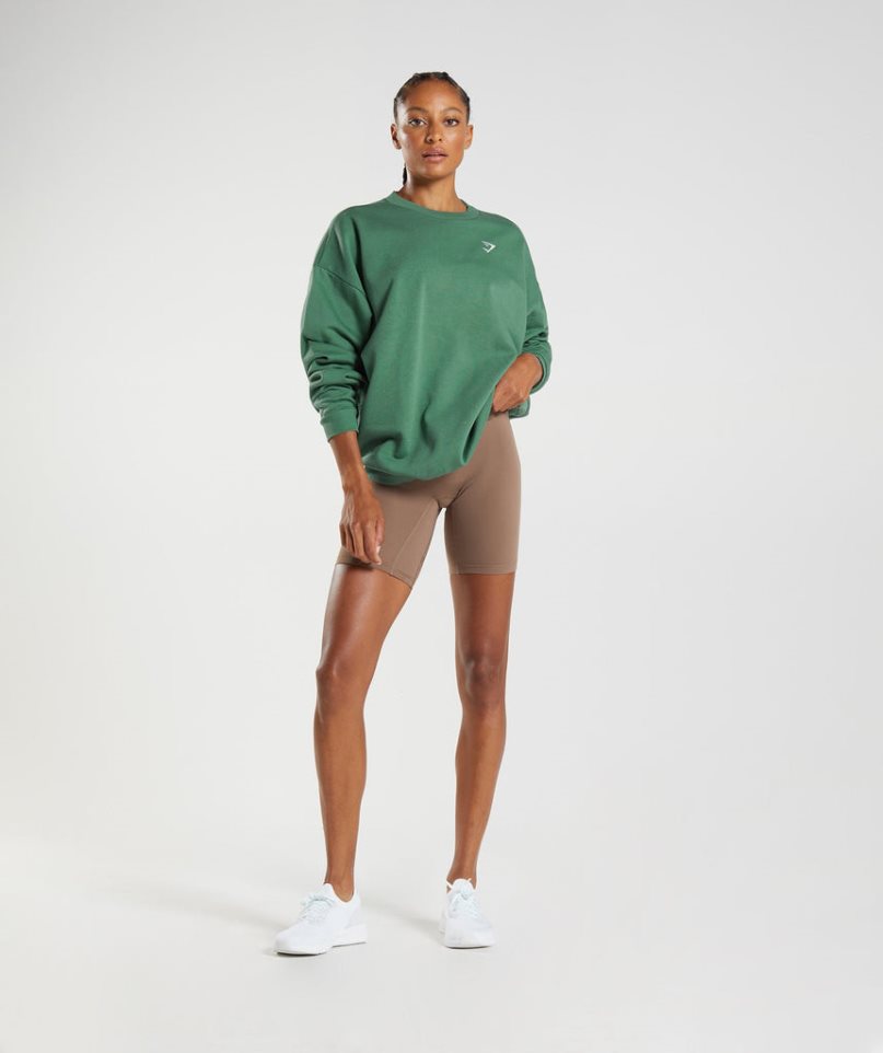 Gymshark Sport Oversized Sweatshirts Damen Grün | AT-04-OPCL