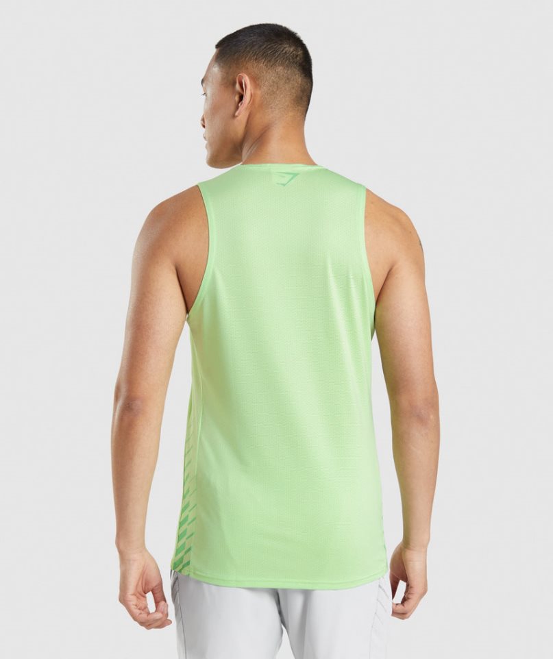 Gymshark Sport Stripe Muskelshirt Herren Mintfarben | AT-79-ALQU