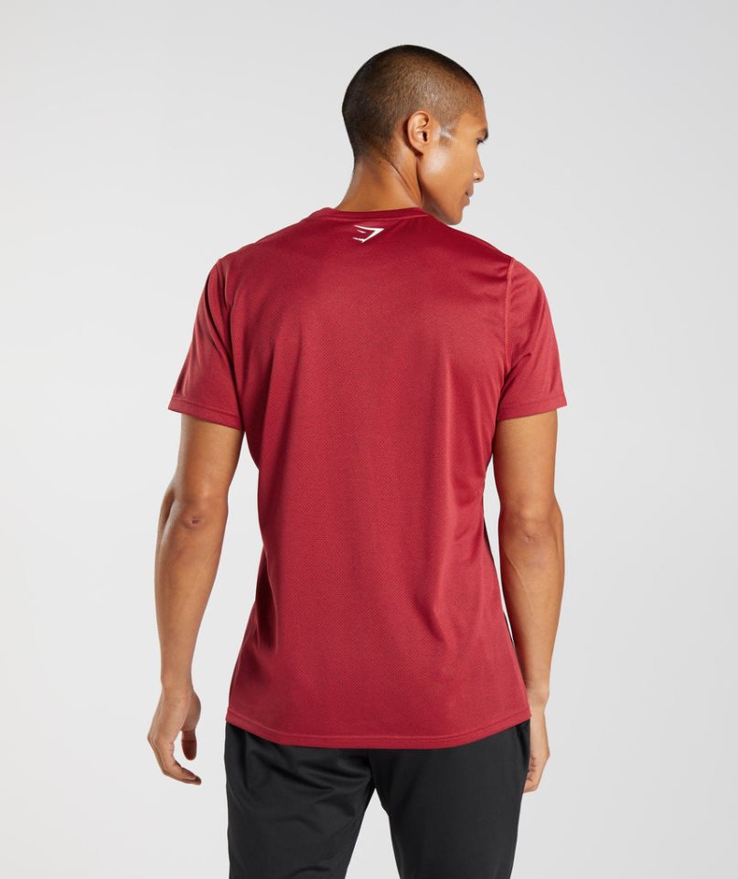 Gymshark Sport T-shirts Herren Rot | AT-25-IBRQ