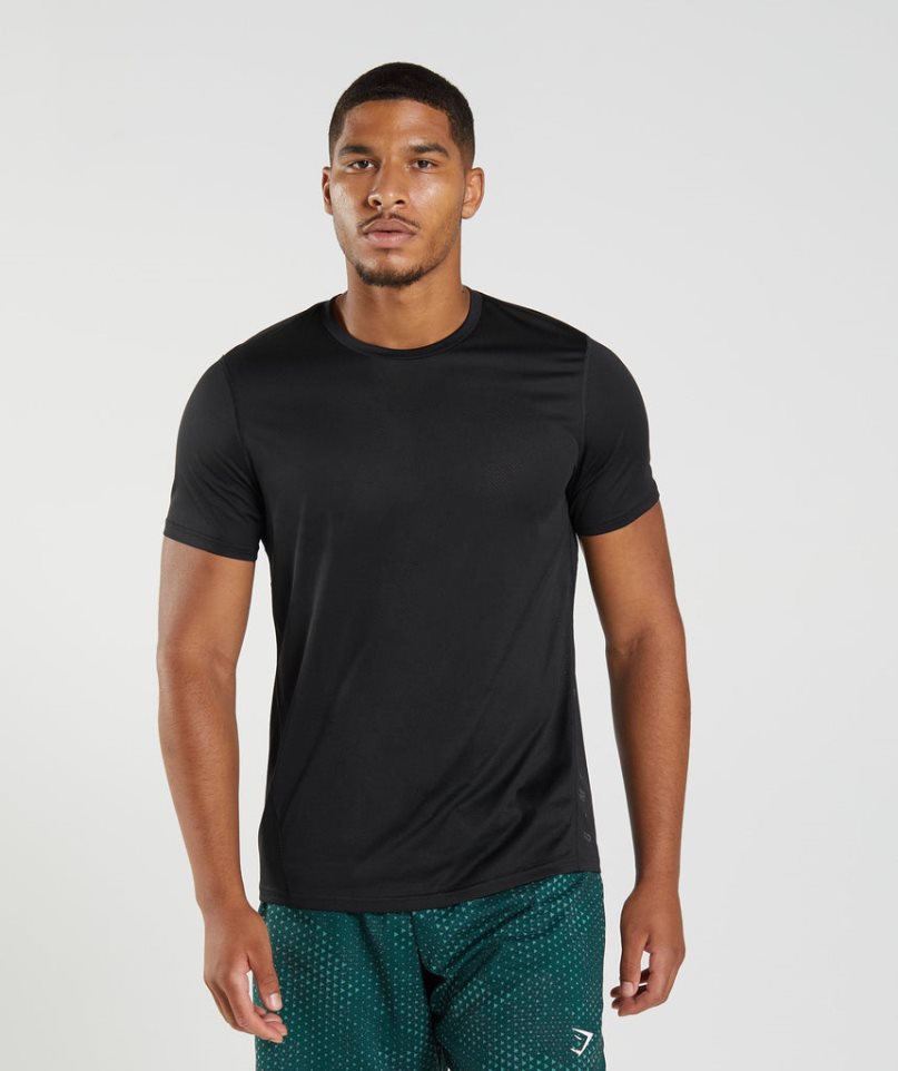 Gymshark Sport T-shirts Herren Schwarz | AT-09-ODIA