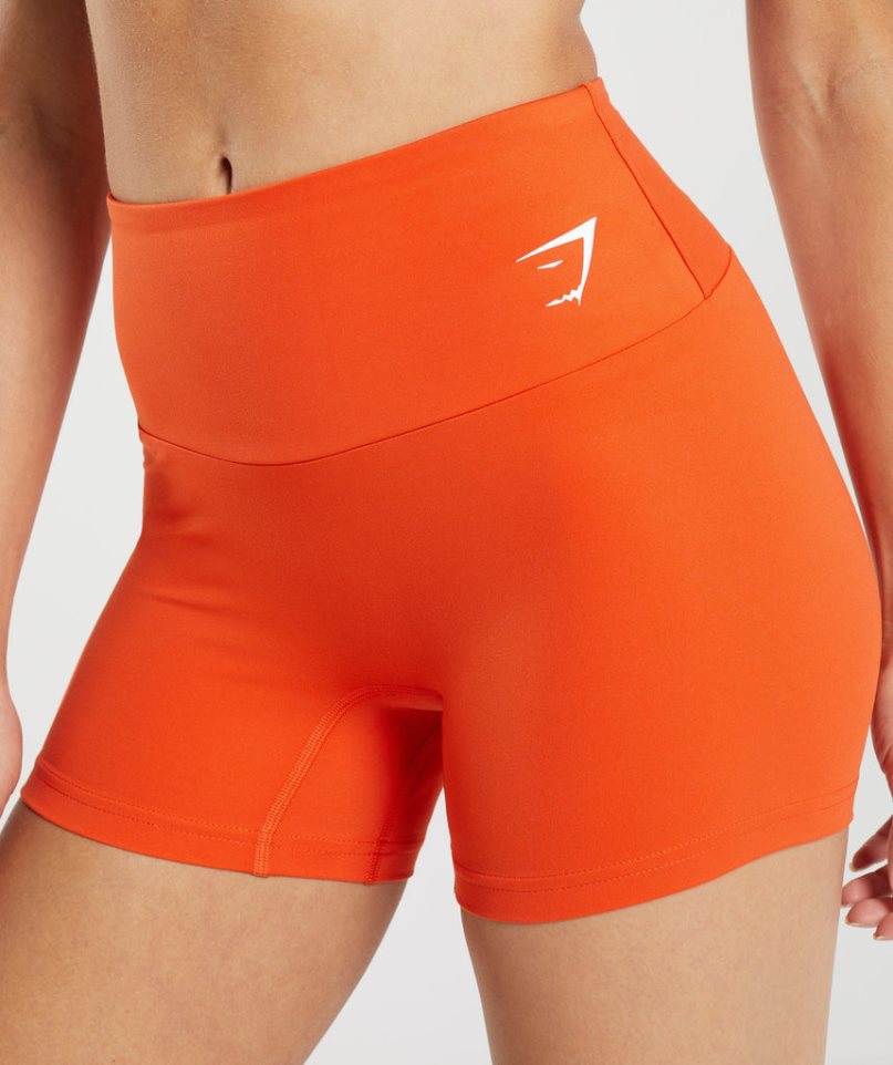 Gymshark Sport Tight Kurze Hose Damen Orange | AT-86-VQMG