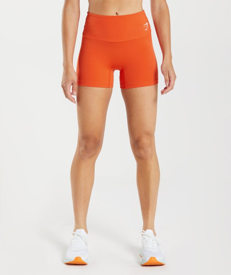 Gymshark Sport Tight Kurze Hose Damen Orange | AT-86-VQMG