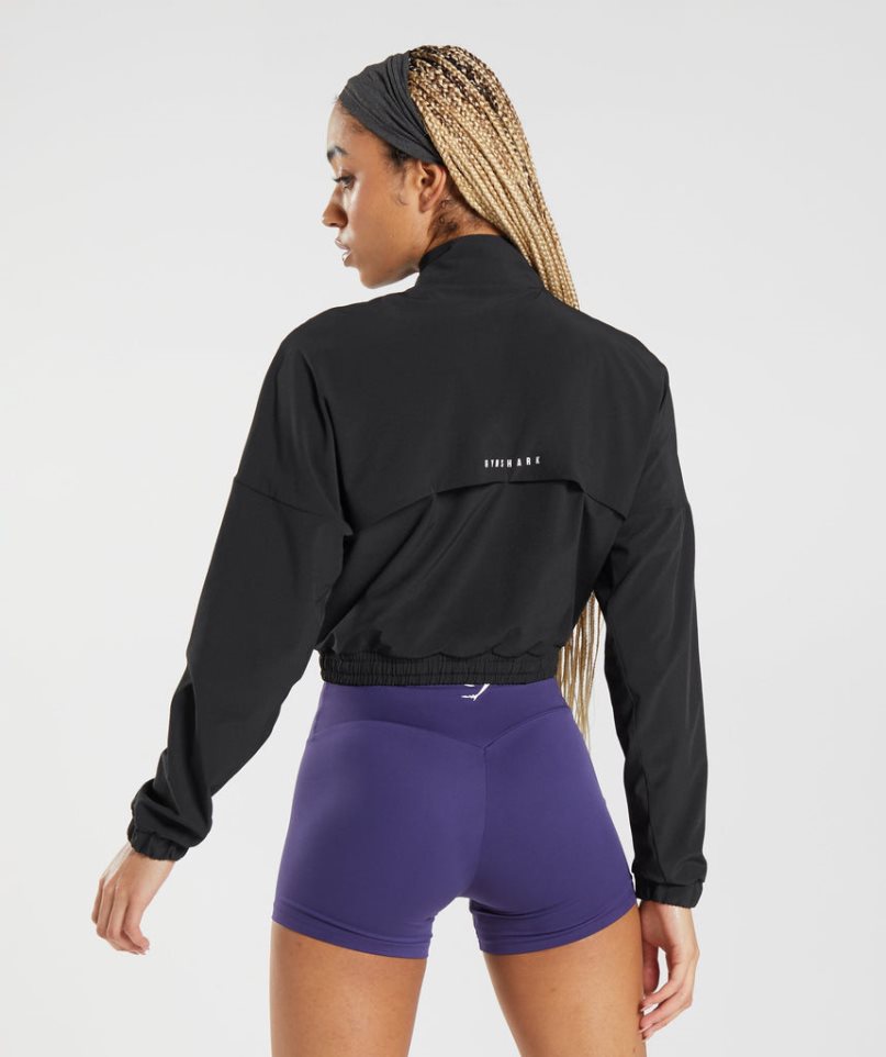 Gymshark Sport Windjacke Damen Schwarz | AT-27-FAGX