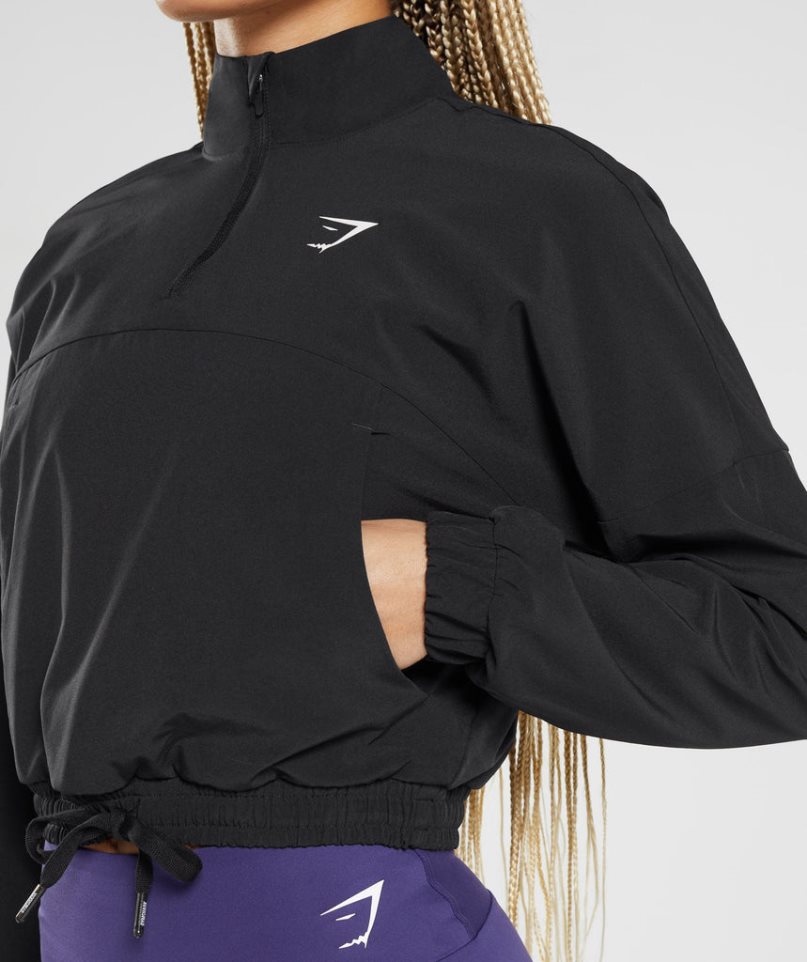 Gymshark Sport Windjacke Damen Schwarz | AT-27-FAGX