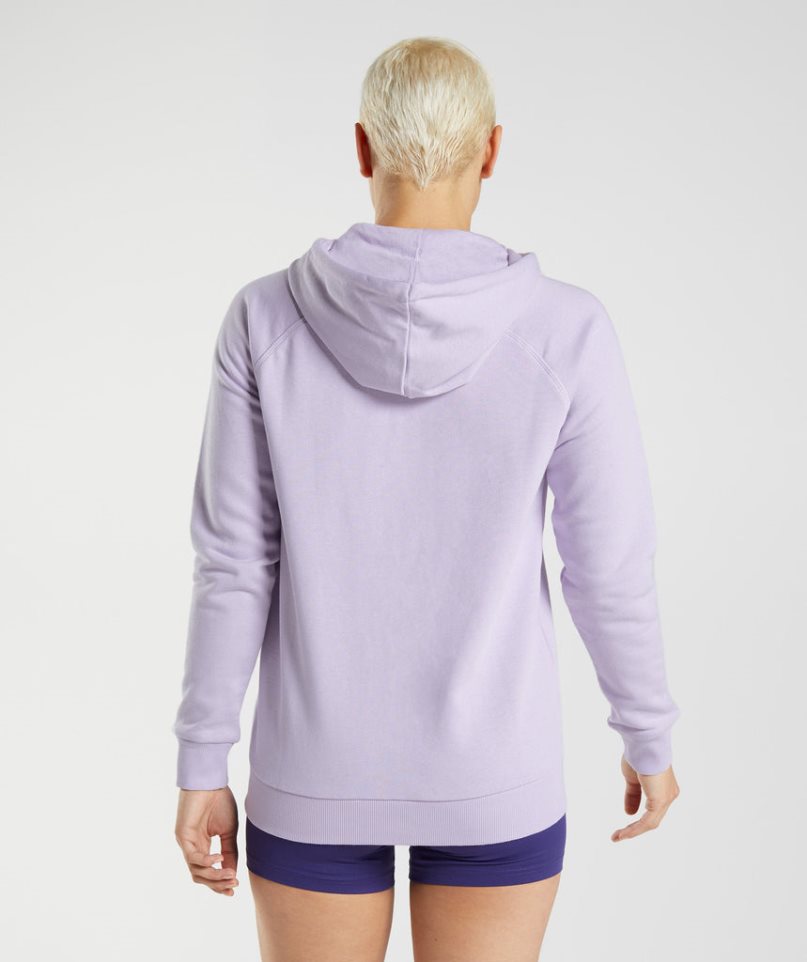 Gymshark Sport Zip Hoodie Damen Lavendel | AT-41-HBJE