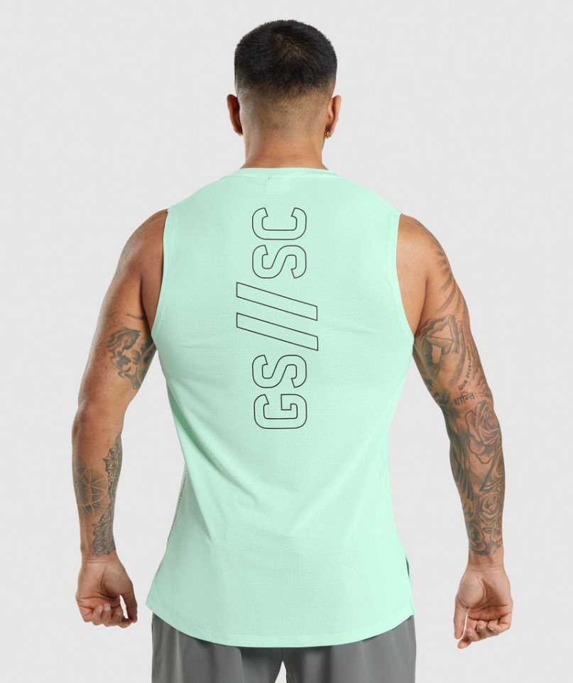 Gymshark Steve Cook Muskelshirt Herren Mintfarben | AT-74-GCBK