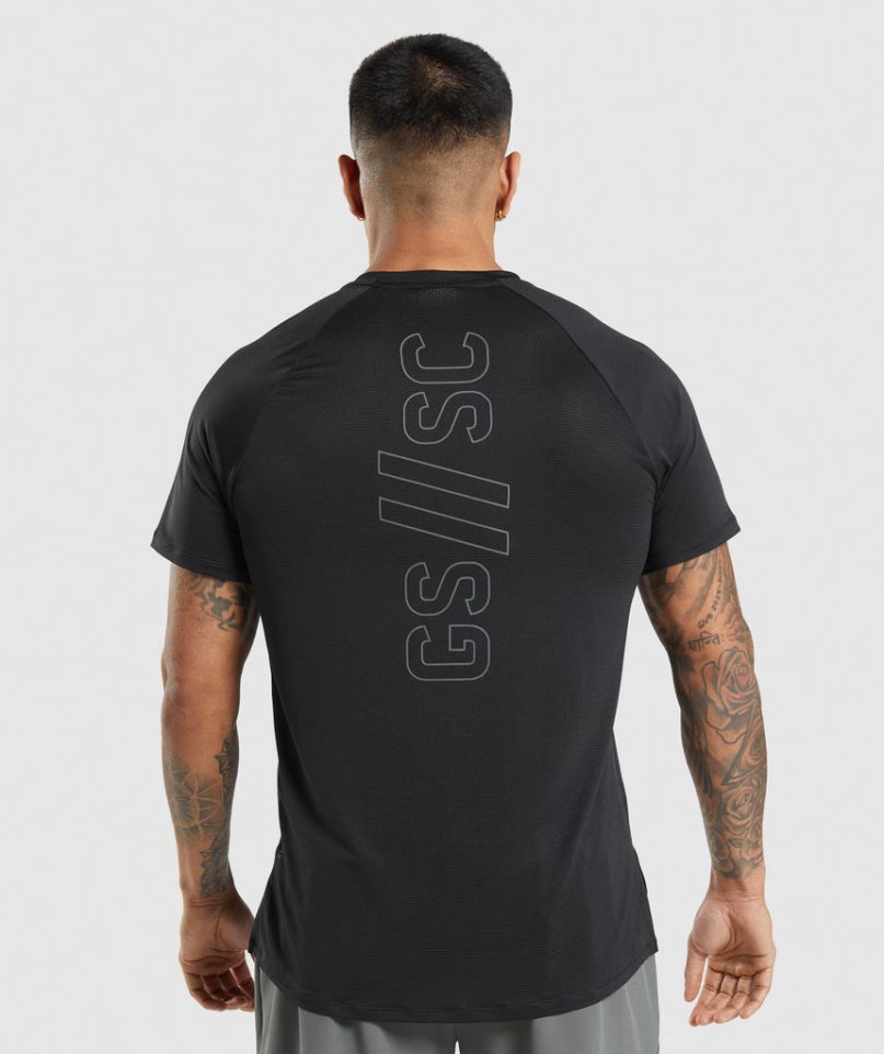 Gymshark Steve Cook T-shirts Herren Schwarz | AT-62-PENL