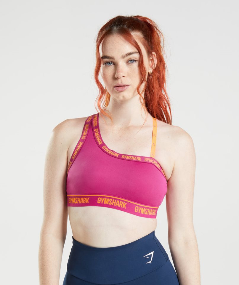 Gymshark Strike Sport Bh Damen Rosa | AT-87-NXIW