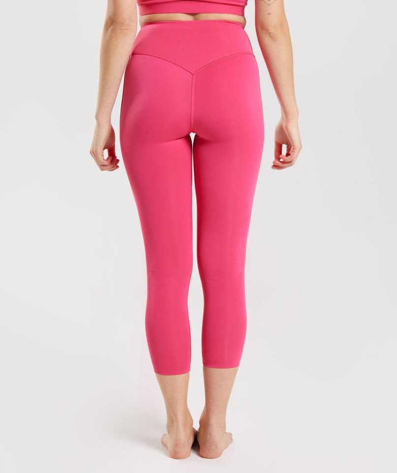 Gymshark Studio 7/8 Leggings Damen Rosa | AT-32-ERJM