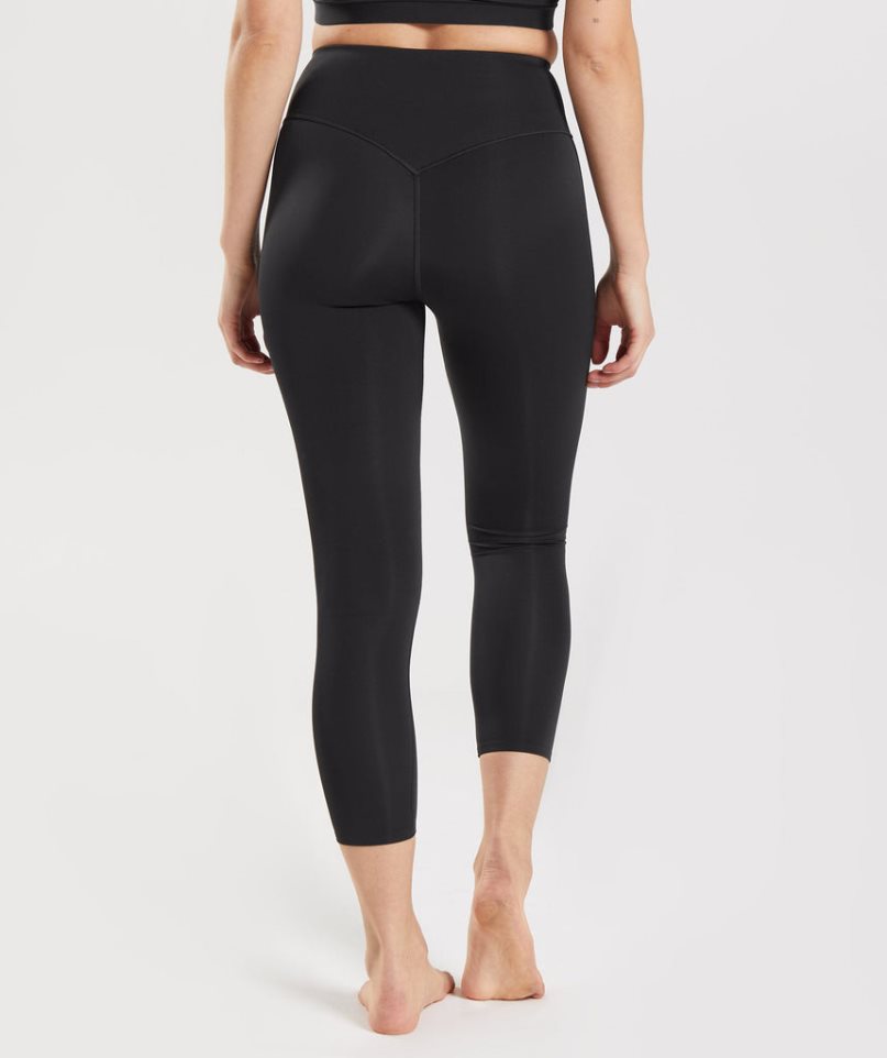 Gymshark Studio 7/8 Leggings Damen Schwarz | AT-73-XOND