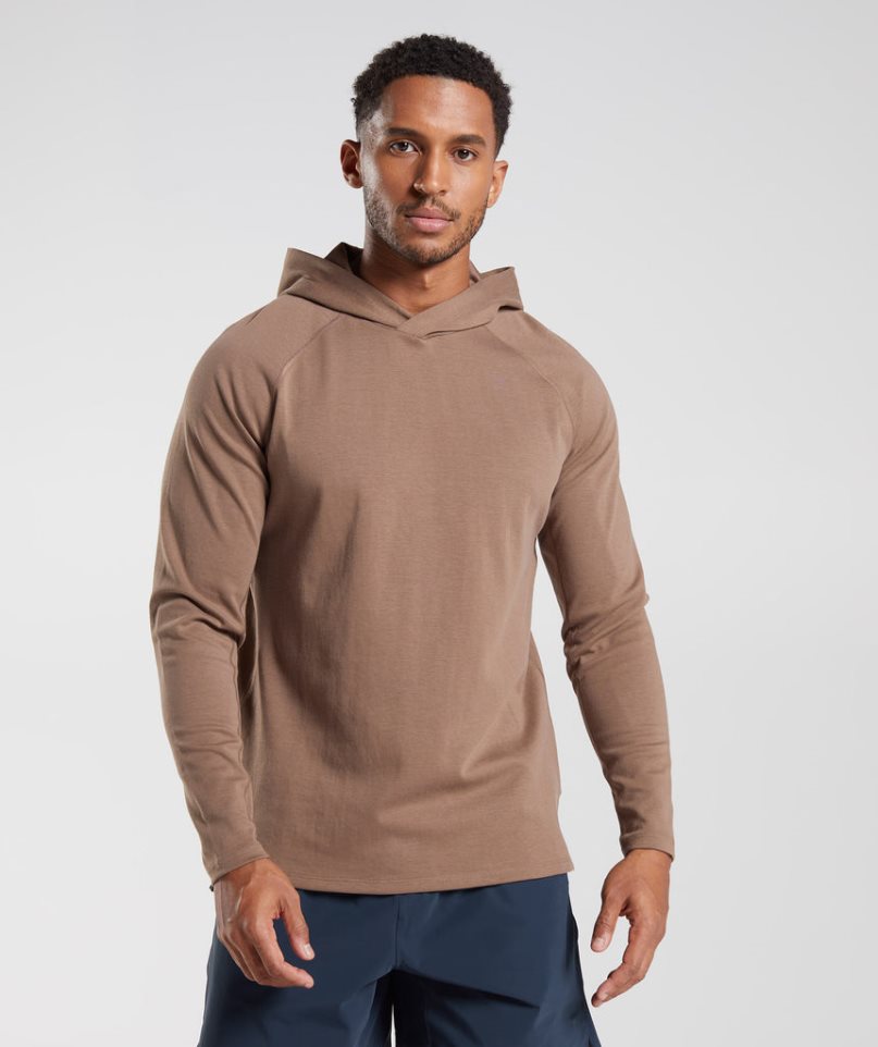 Gymshark Studio Hoodie Herren Braun | AT-27-ZXFG