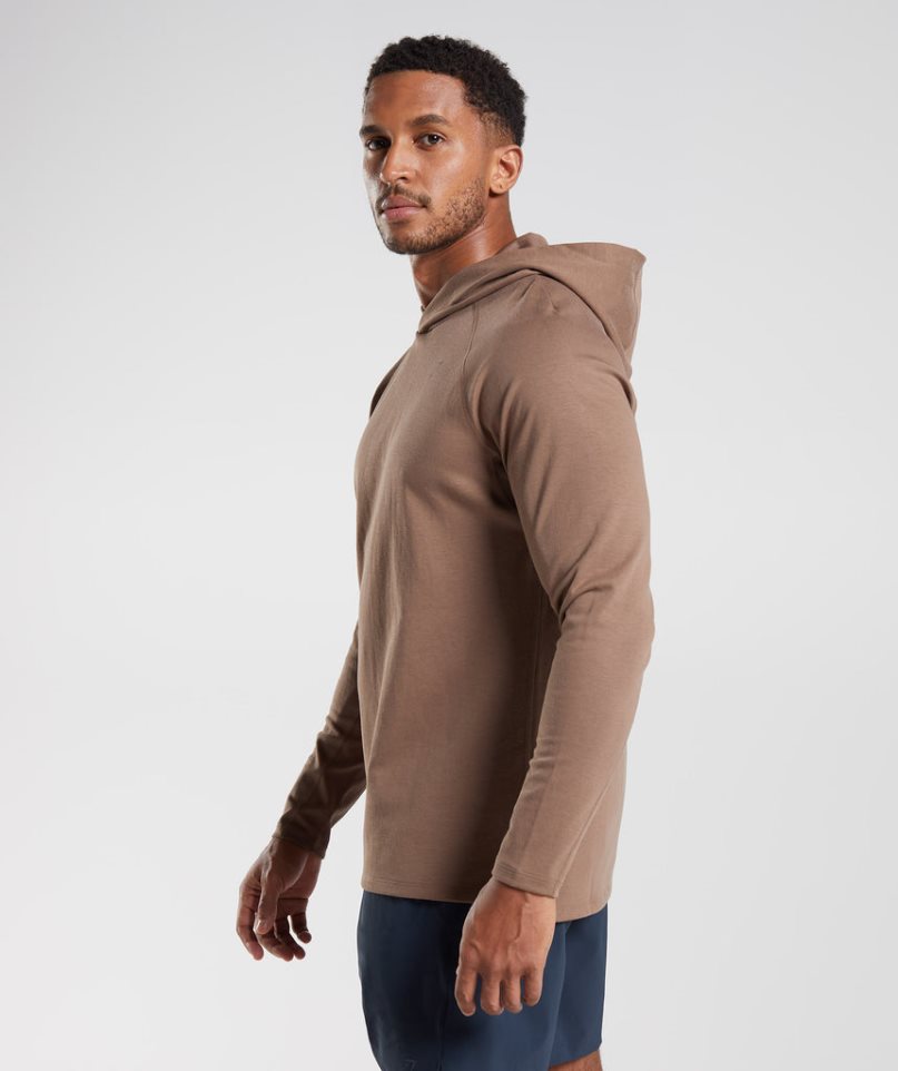 Gymshark Studio Hoodie Herren Braun | AT-27-ZXFG