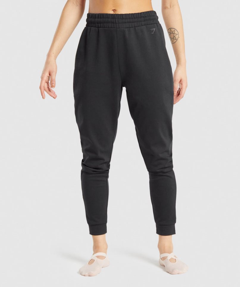 Gymshark Studio Jogginghose Damen Schwarz | AT-79-UODZ