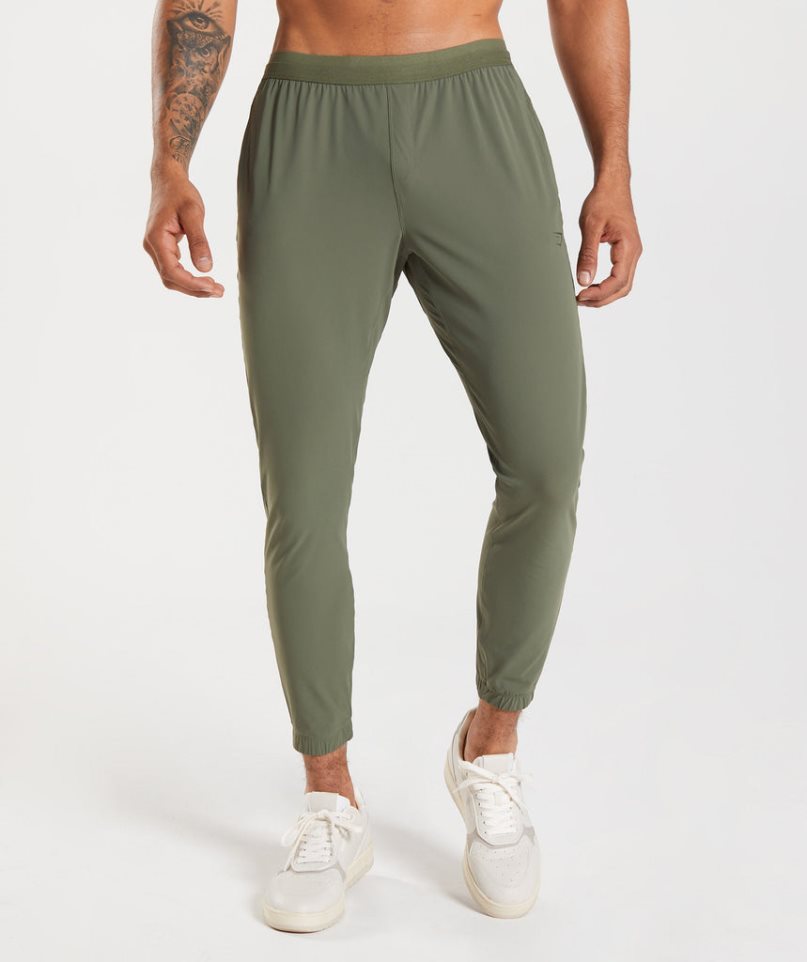 Gymshark Studio Jogginghose Herren Olivgrün | AT-81-ATPG