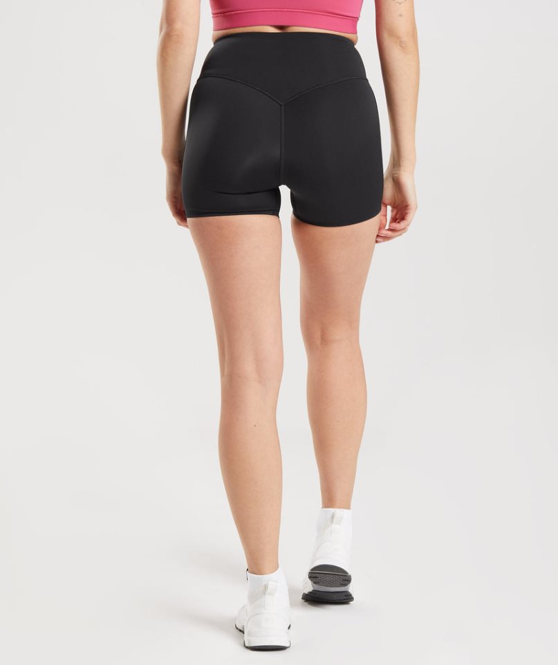 Gymshark Studio Kurze Hose Damen Schwarz | AT-87-HVIU