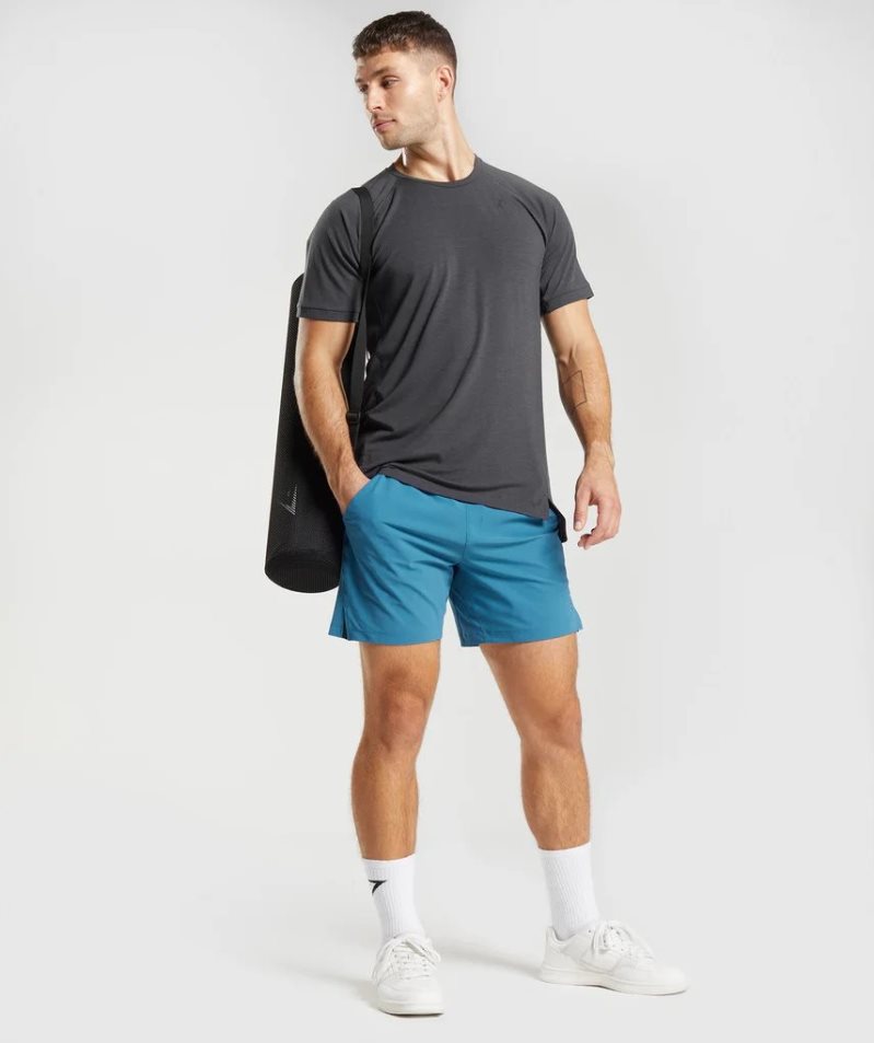 Gymshark Studio Kurze Hose Herren Blau | AT-85-MTEB