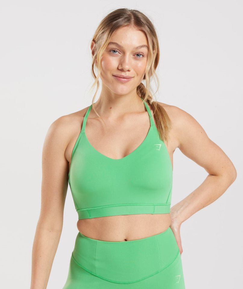 Gymshark Studio Sport Bh Damen Grün | AT-65-AXFR