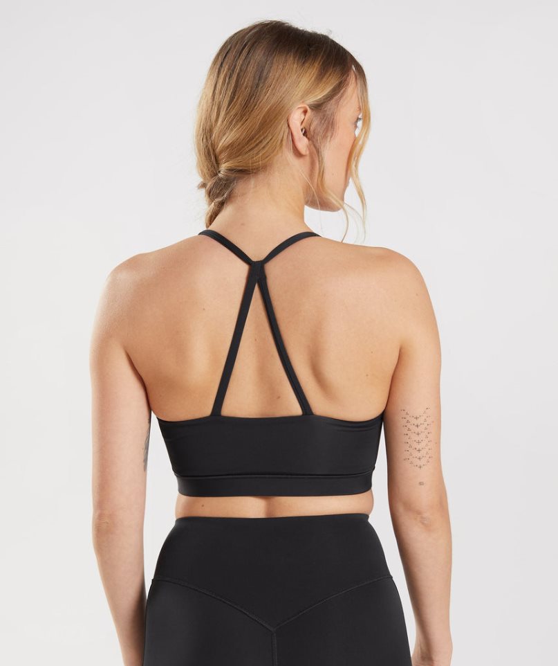 Gymshark Studio Sport Bh Damen Schwarz | AT-48-LJFN