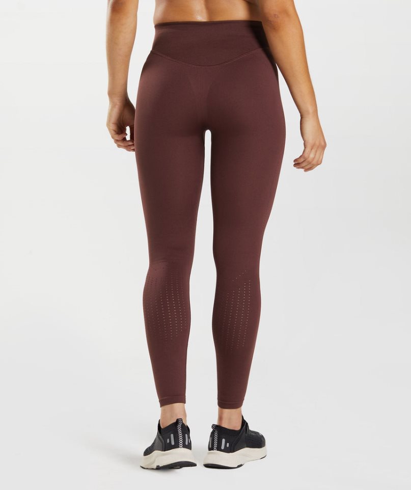 Gymshark Sweat Seamless Sculpt Leggings Damen Bordeaux | AT-04-LMPX