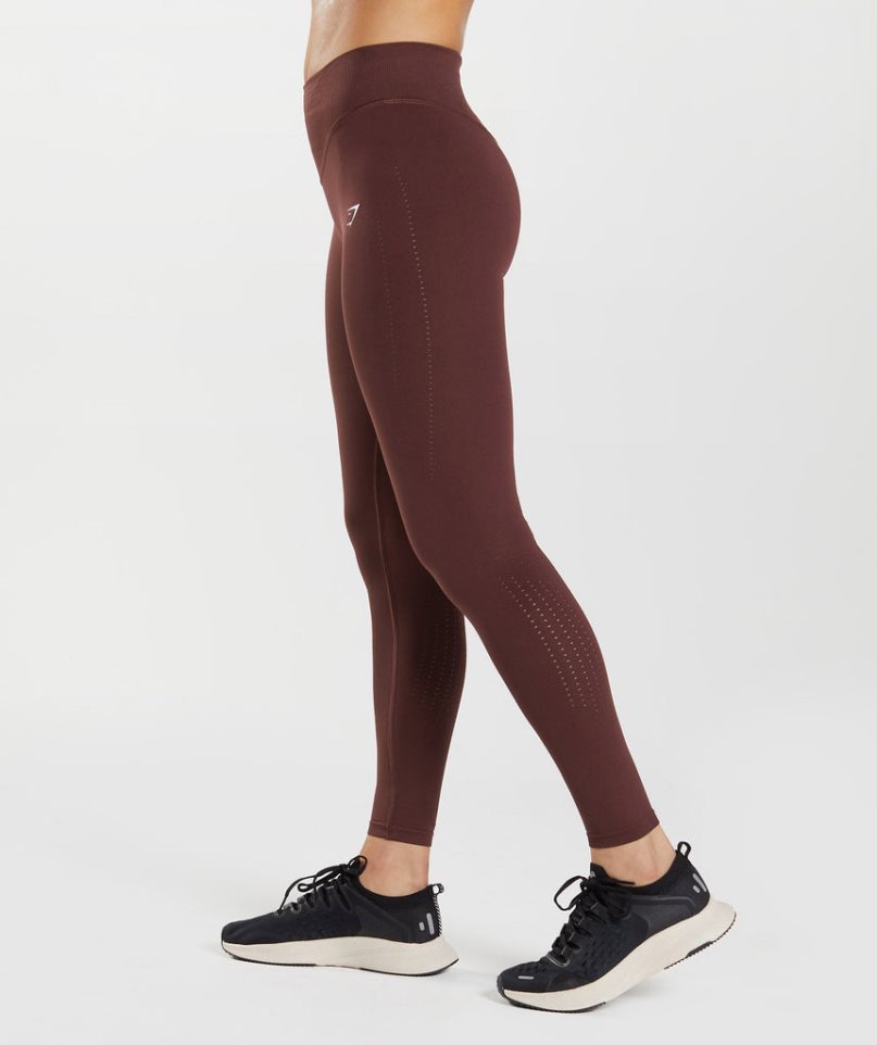 Gymshark Sweat Seamless Sculpt Leggings Damen Bordeaux | AT-04-LMPX