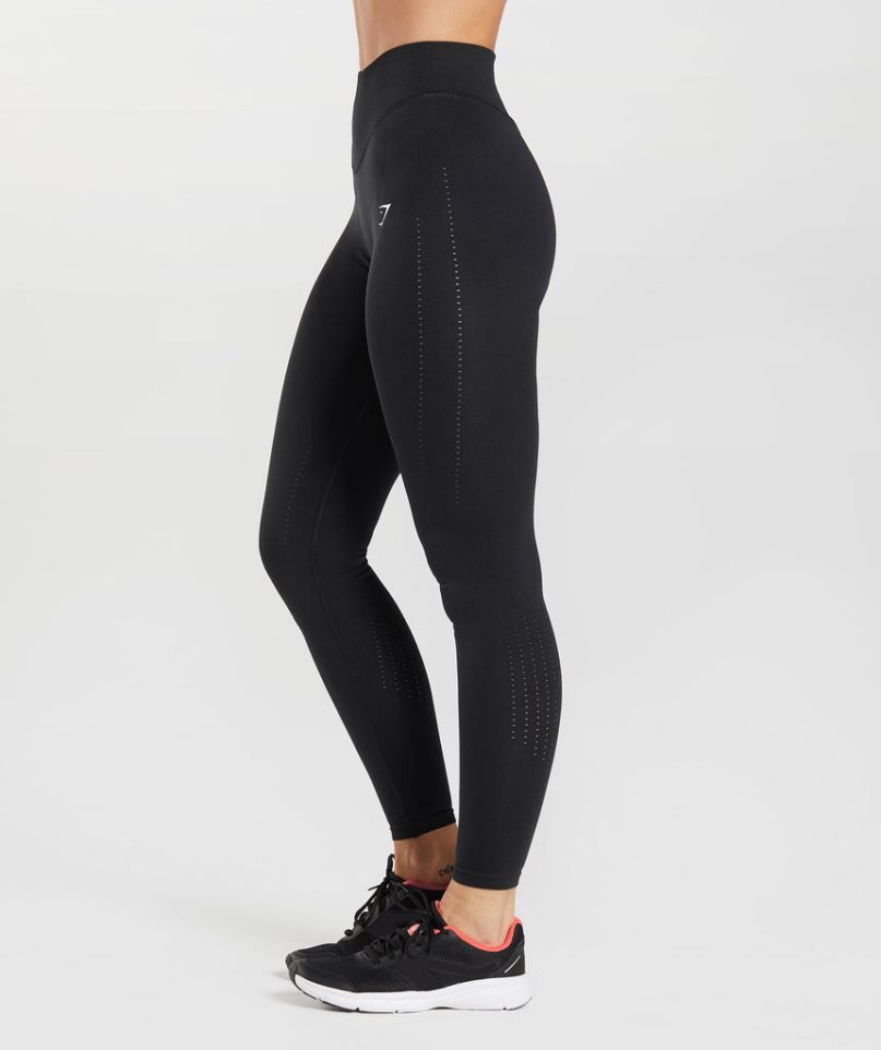 Gymshark Sweat Seamless Sculpt Leggings Damen Schwarz | AT-72-CQXK