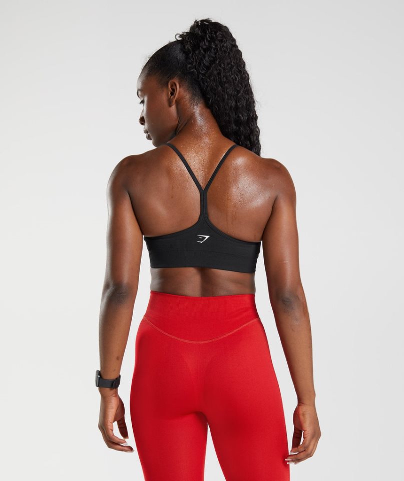 Gymshark Sweat Seamless Sport Bh Damen Schwarz | AT-06-IJDK