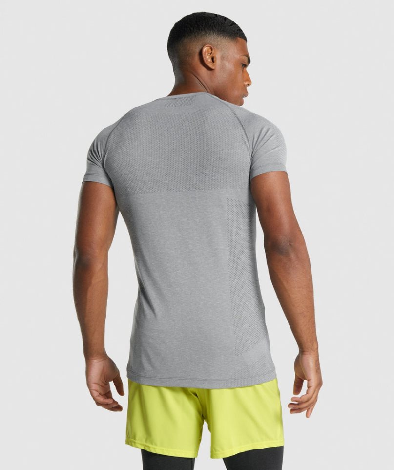 Gymshark Vital Light Seamless T-shirts Herren Grau | AT-28-IURJ