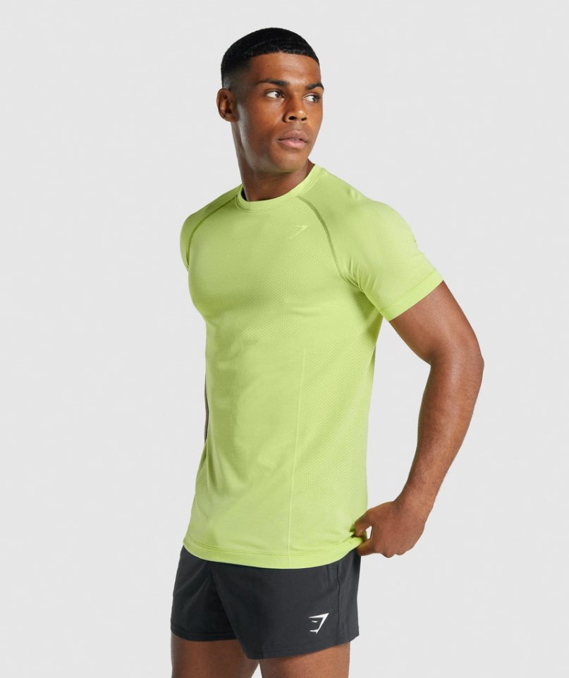 Gymshark Vital Light Seamless T-shirts Herren Gelb | AT-97-GVYI