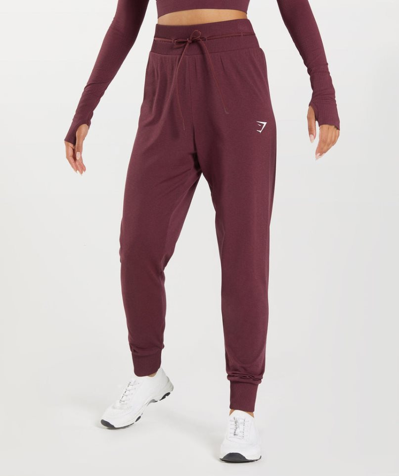 Gymshark Vital Seamless 2.0 Jogginghose Damen Bordeaux | AT-03-CPYI