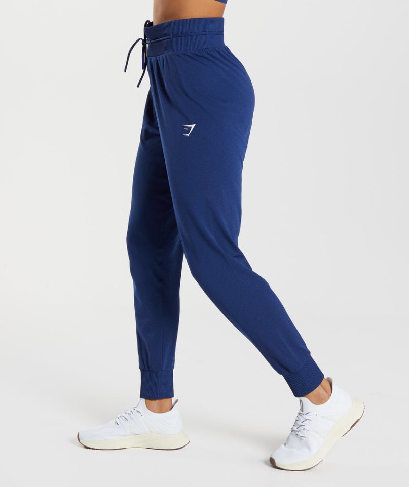 Gymshark Vital Seamless 2.0 Jogginghose Damen Blau | AT-13-DBML