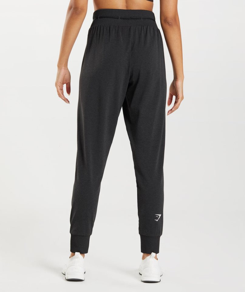 Gymshark Vital Seamless 2.0 Jogginghose Damen Schwarz | AT-23-POGC