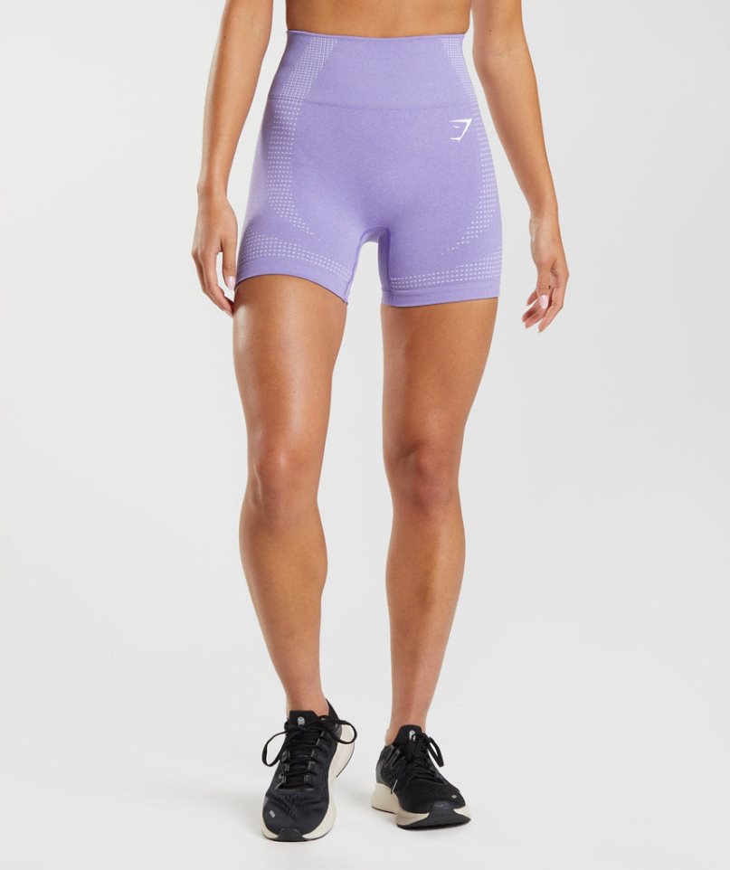 Gymshark Vital Seamless 2.0 Kurze Hose Damen Lila | AT-31-ADUK