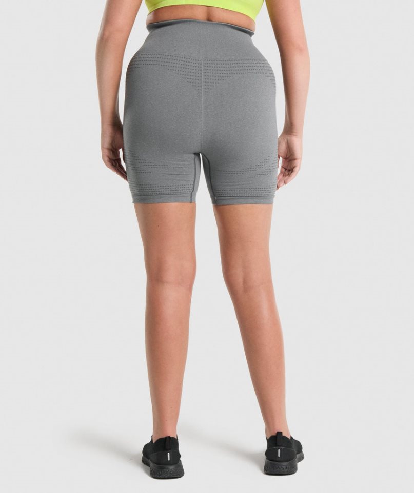 Gymshark Vital Seamless 2.0 Kurze Hose Damen Grau | AT-31-MOCT